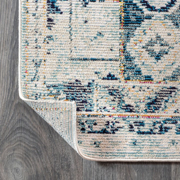 Osuna Diamond Vintage Medallion Area Rug